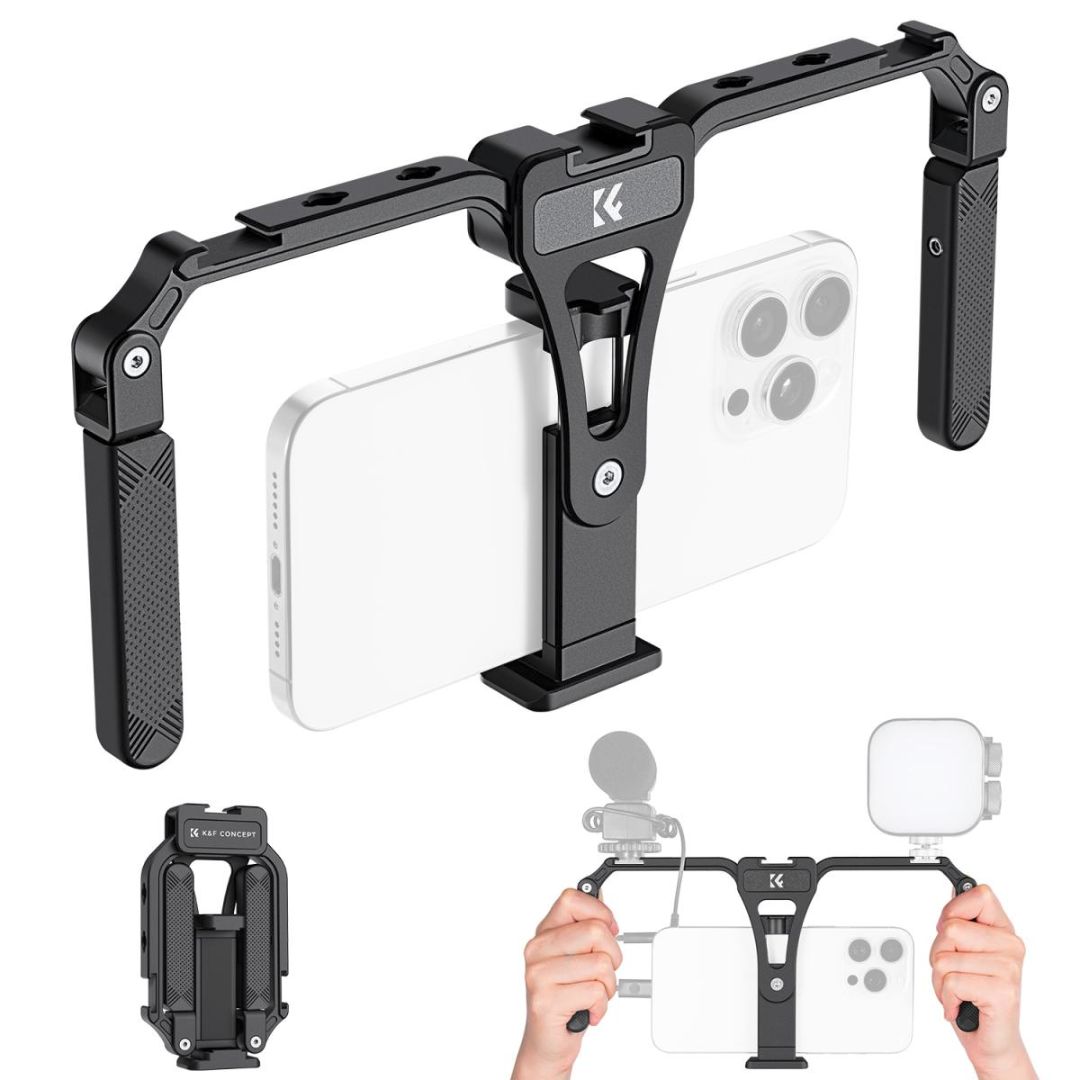 K&F Concept Smartphone Video Rig with Dual Handles KF31.092 - 1